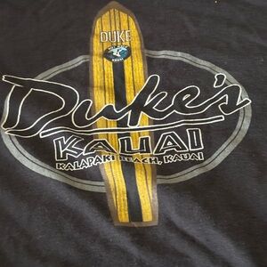 "Dukes Hawaii Ekahi" Long Sleeve Tee, Black-XL